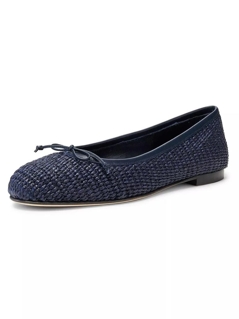 Manolo Blahnik Veralli Woven Ballet Flats 2
