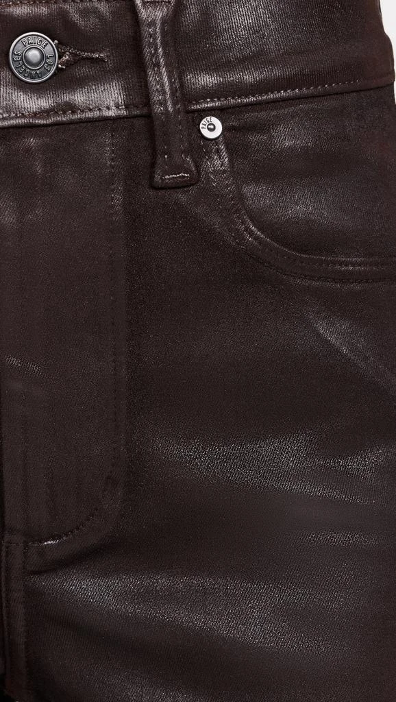 Paige Sasha 32" Chicory Coffee Luxe Coating Jeans 5