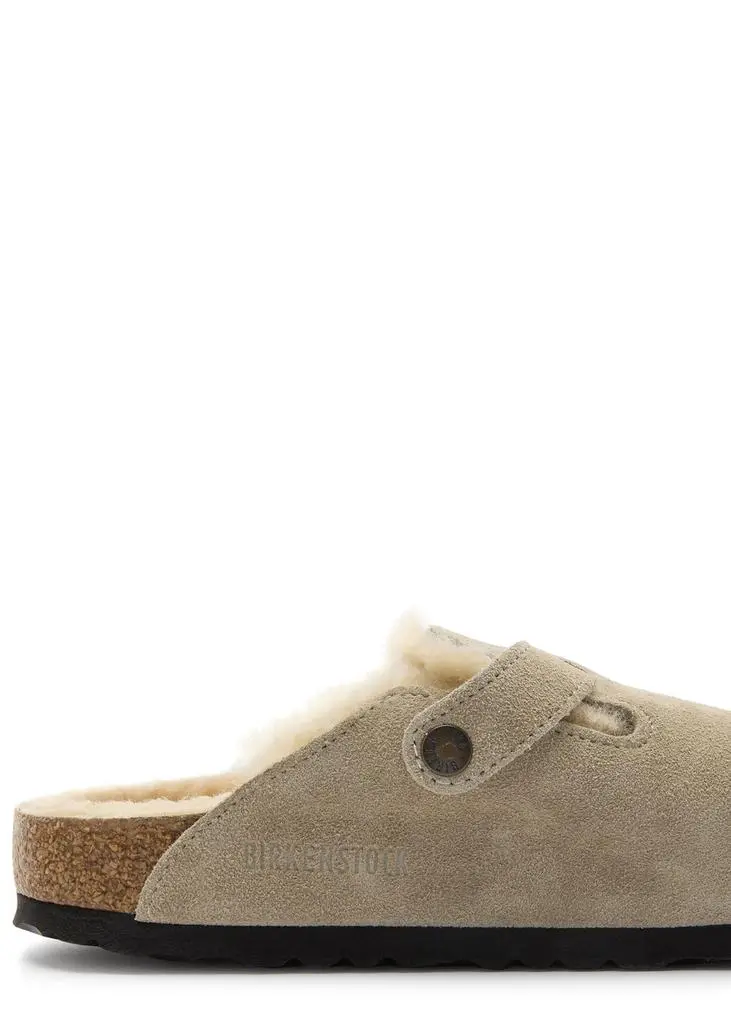 Birkenstock Boston shearling-lined suede clogs 4
