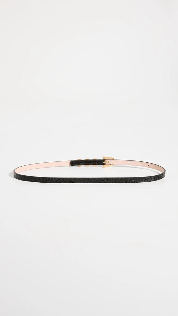 by FAR Vic Black Circular Croco Embossed Leather 3