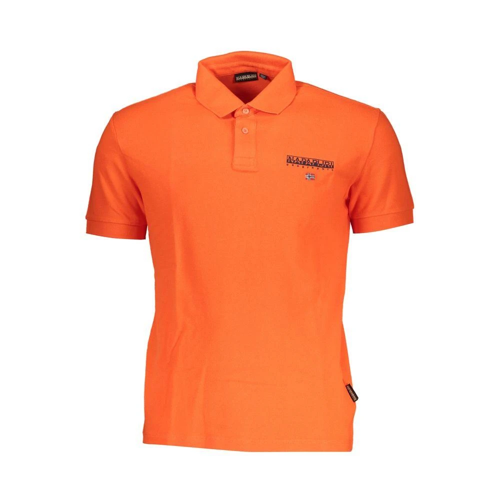 NAPAPIJRI pink Contrast Detail Polo Men's Shirt 1