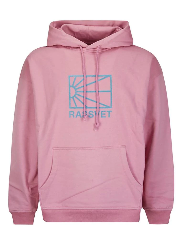 PACCBET PACCBET Logo Flocked Drawstring Hoodie 1