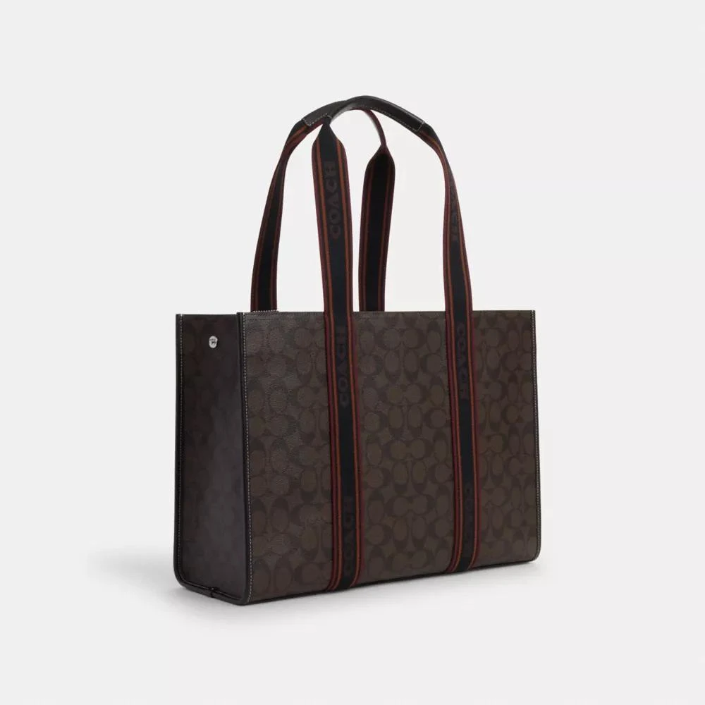 Coach Large Smith Tote Bag In Signature Canvas 3