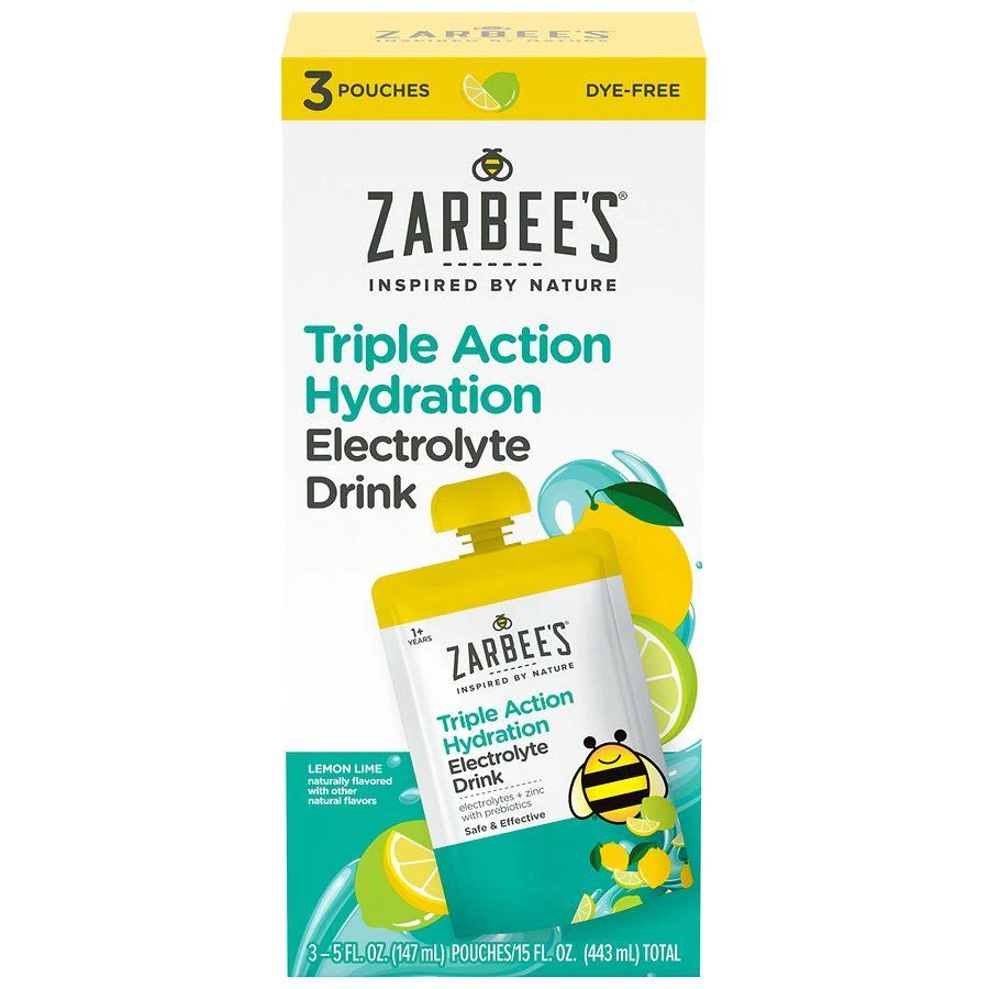 ZarBee
s Naturals Triple Action Hydration Electrolyte Drink for Kids with Zinc 
Prebiotics Lemon Lime