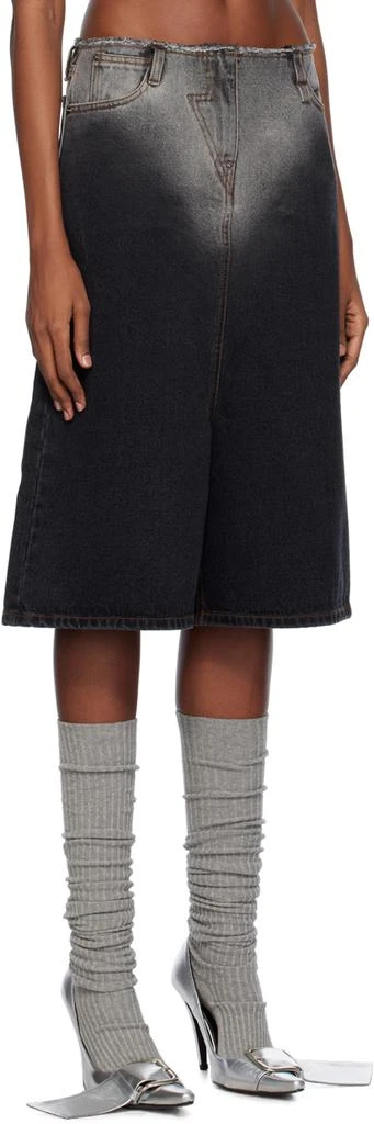 pushBUTTON Black Five-Pocket Denim Shorts 2