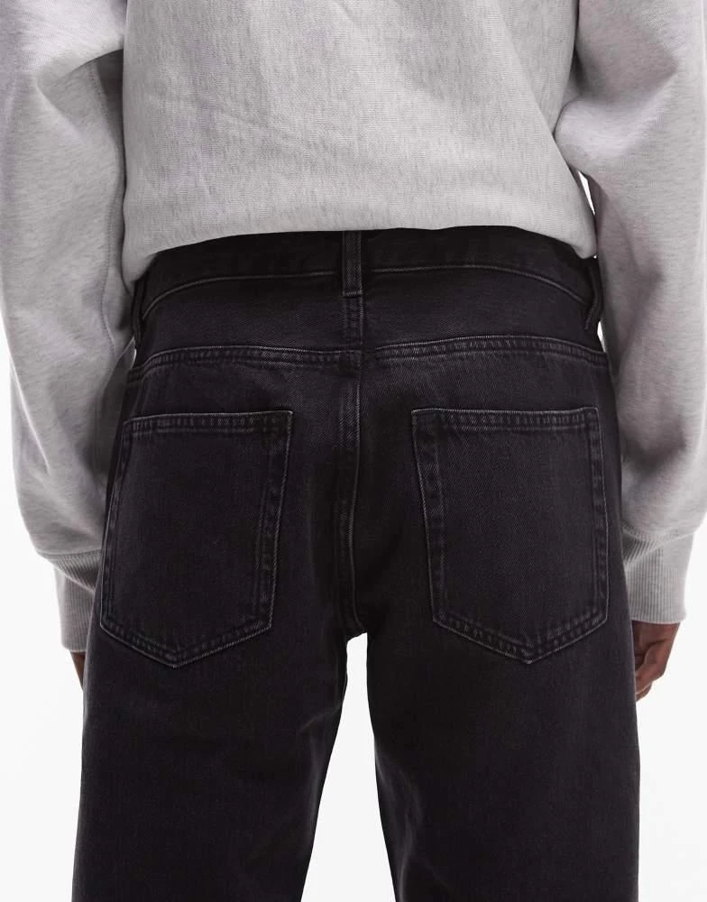 ARKET ARKET Park regular straight fit jeans in washed black 4