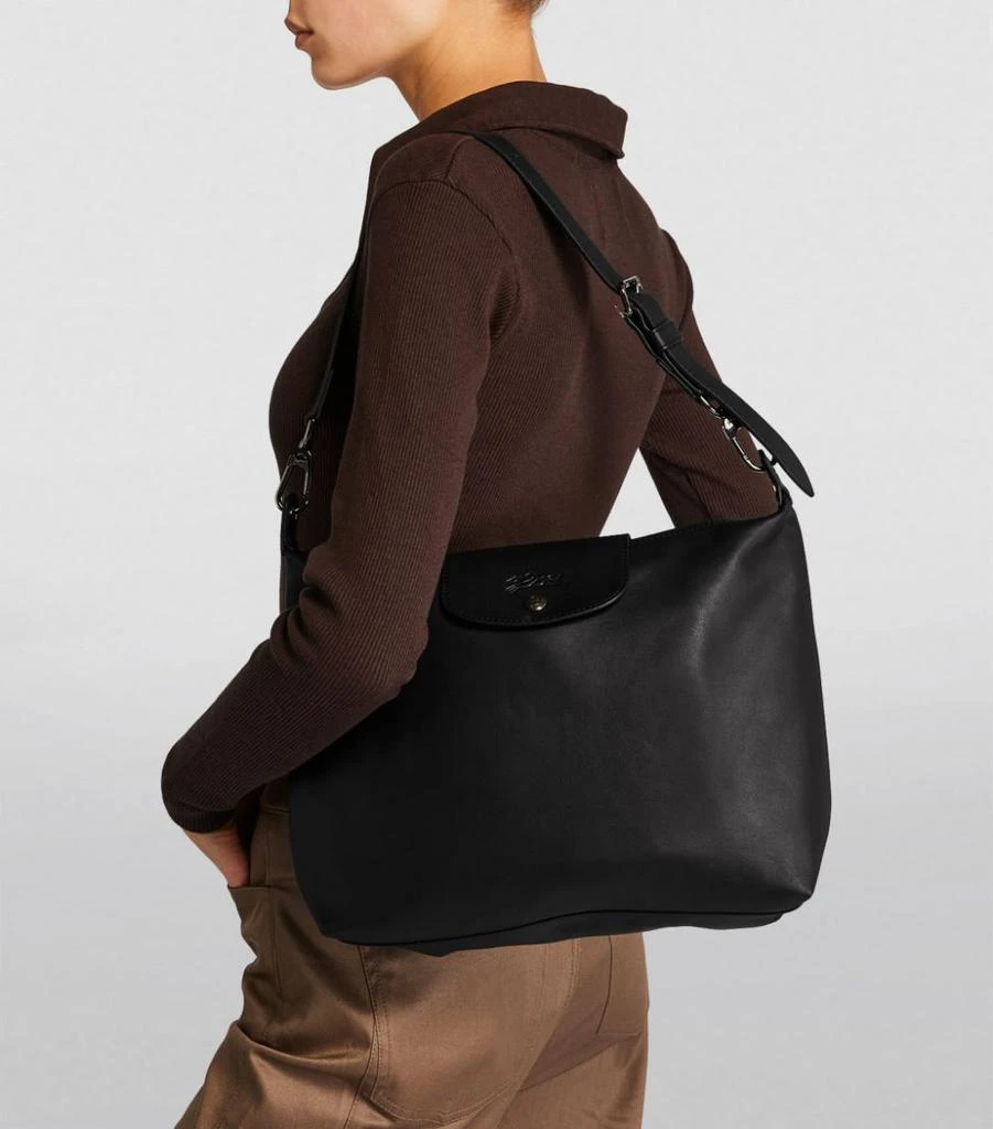 Longchamp Medium Leather Le Pliage Xtra Hobo Bag 5