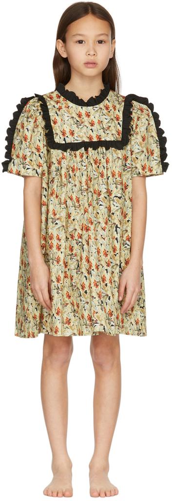 Kika Vargas Kids Khaki Herthie Dress