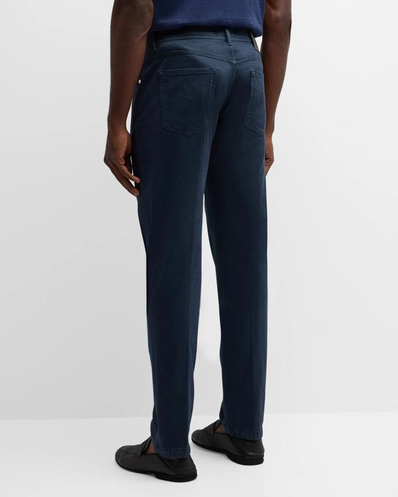 Marco Pescarolo Men's Soft Drill 5-Pocket Pants 3