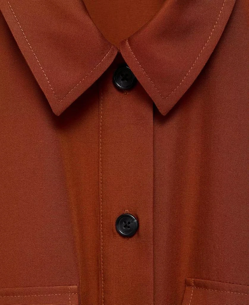 Mango Women's Bow Detail Lyocell Shirt Dress 5