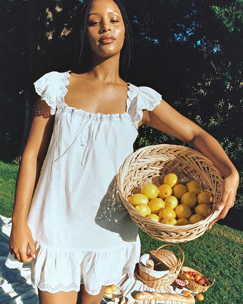 AQUA AQUA Voile Flutter Sleeved Mini Nightgown - Exclusive 2