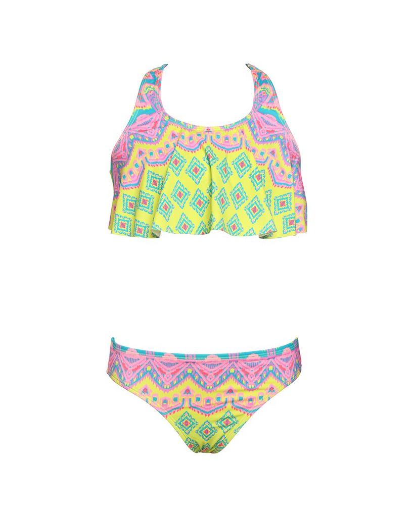 Hobie HOBIE Ikat Flounce 2pc Swim Set