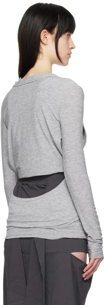 OPEN YY Gray Convertible Bolero T-shirt 3