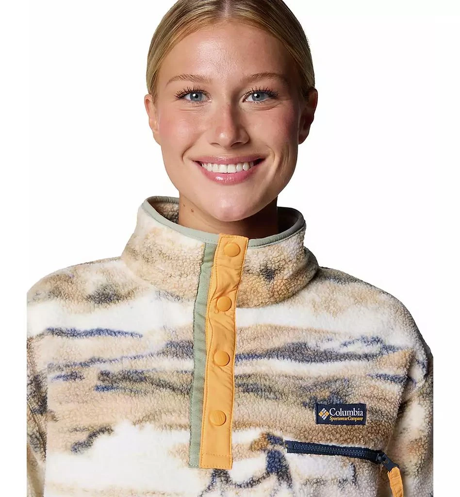 Columbia Women's Helvetia™ II Printed Cropped Half-Snap Fleece 4