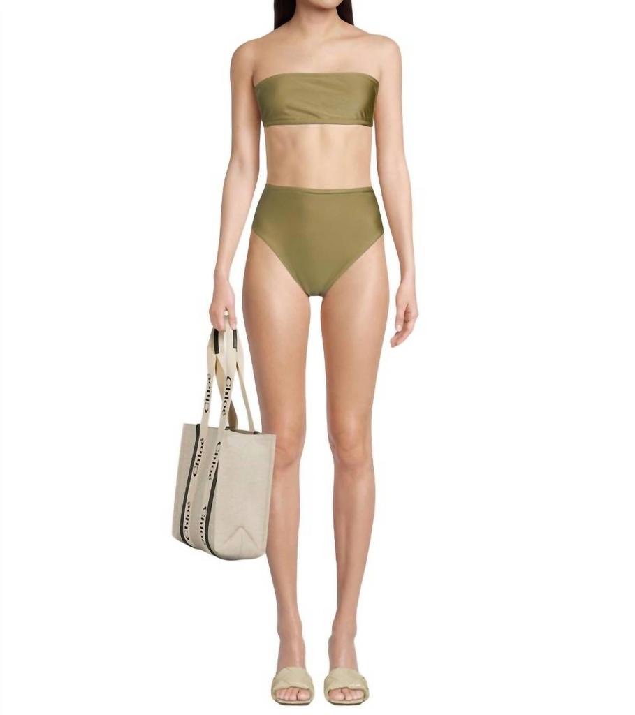 Adriana Degreas Adriana Degreas - Women's Solid High-Leg Bandeau Bikini