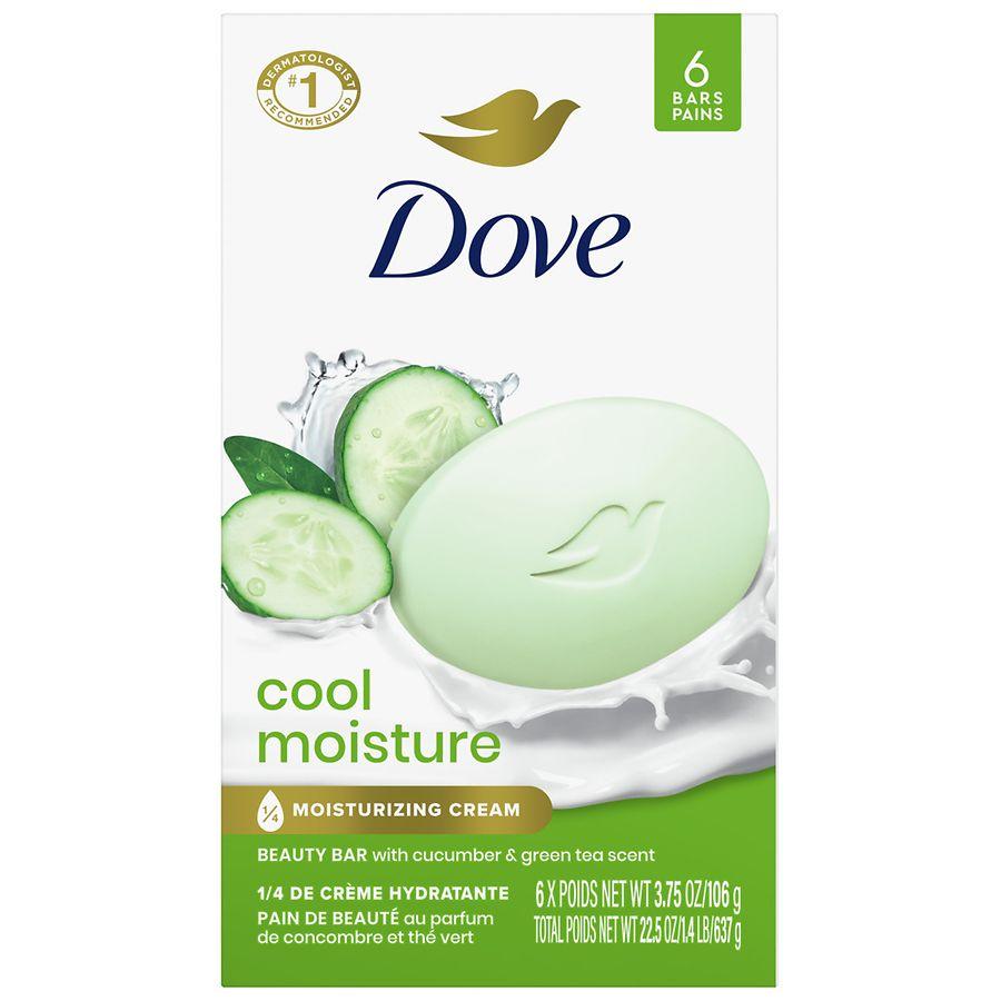 Dove Beauty Bar Soap Cool Moisture Cucumber and Green Tea