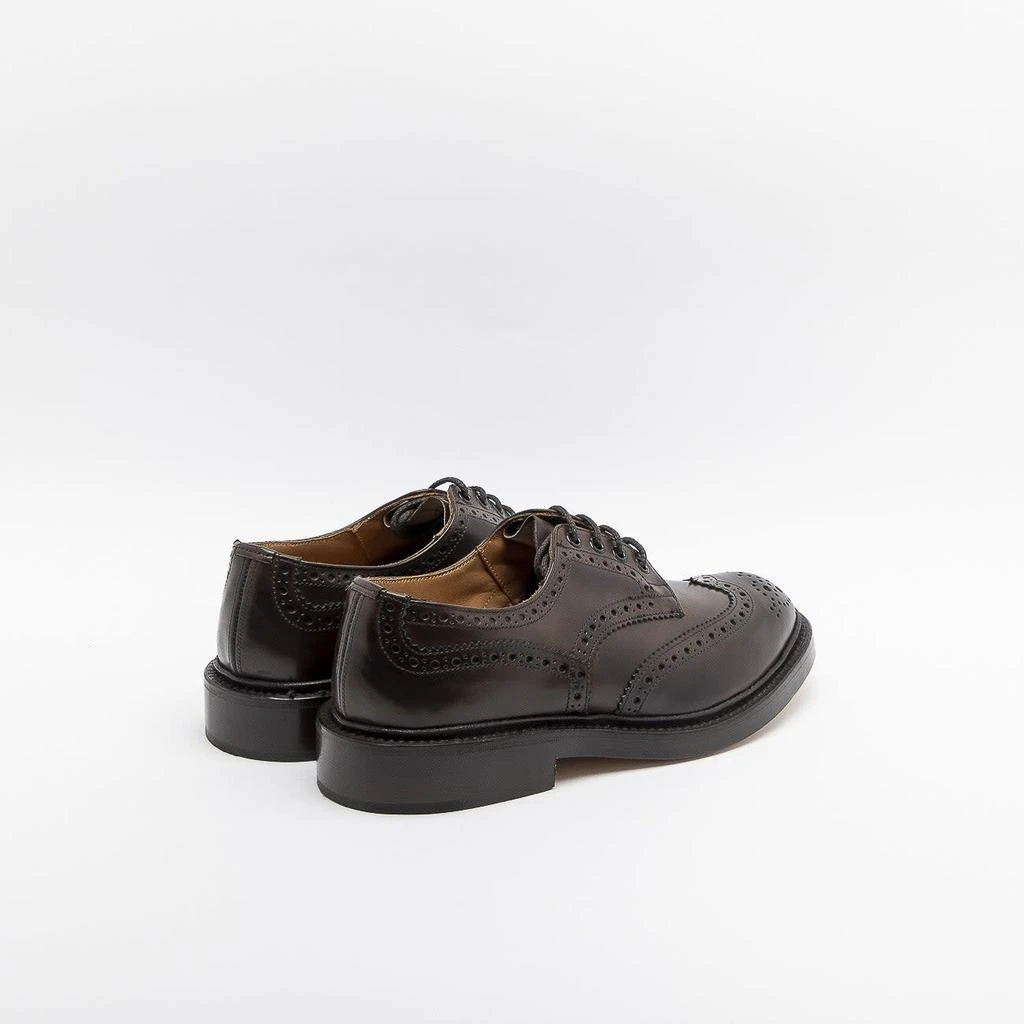 TRICKER'S Bourton Espresso Burnished Calf Derby Shoe (leather Sole) 2