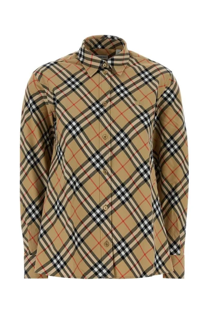 Burberry Burberry Checkered Long-Sleeve Shirt from Cettire