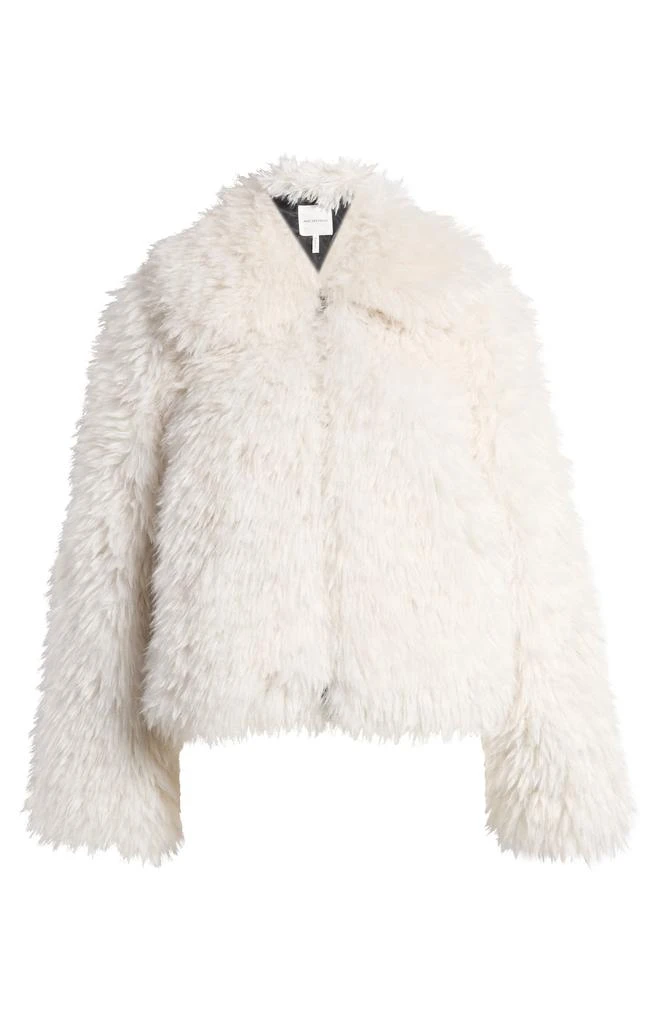 Avec Les Filles Plush Faux Fur Zip Jacket 5