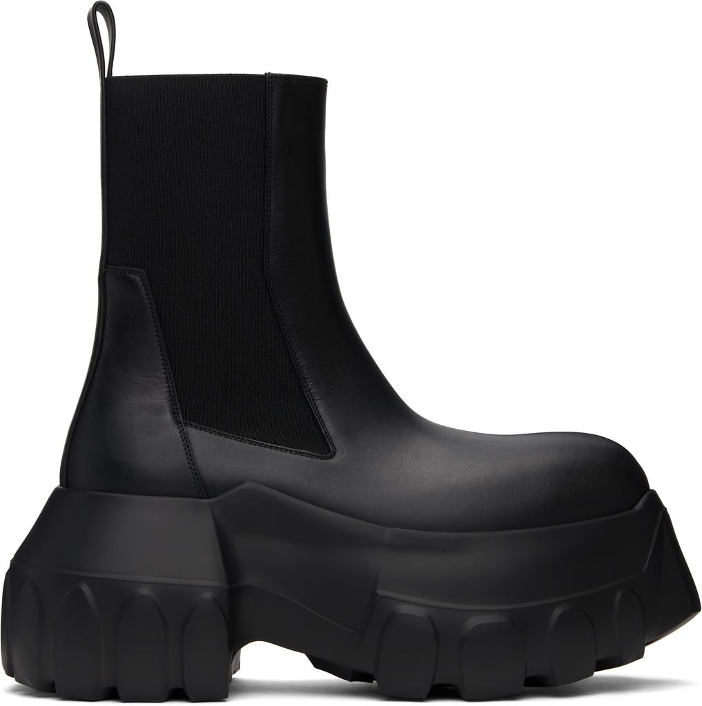 RICK OWENS Army Mega Tractor ブーツ Rick Owens Black Porterville Army Mega Tractor Boots - Shoes