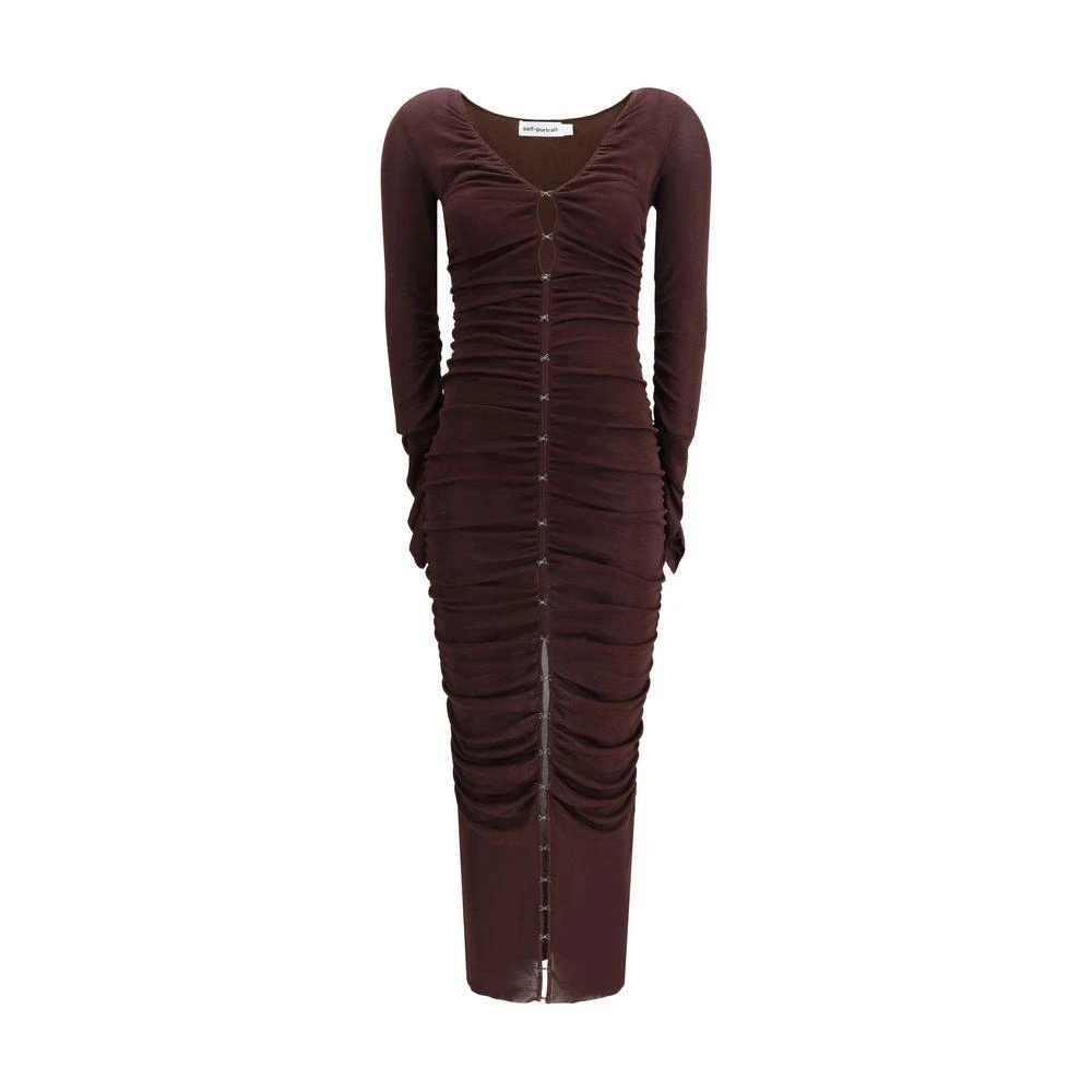 Self Portrait Draped knit Women's Dress 1