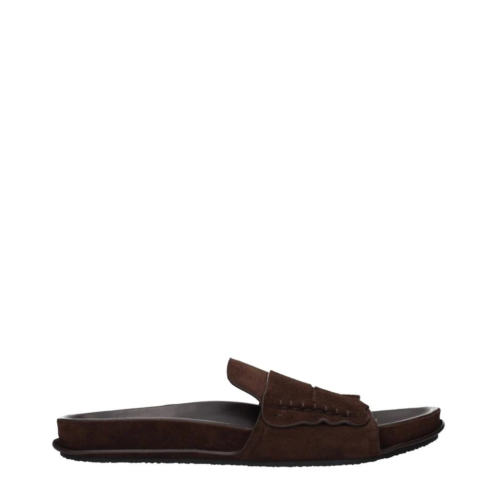 Jacquemus Jacquemus Brown Leather Slippers from Siebentaschen