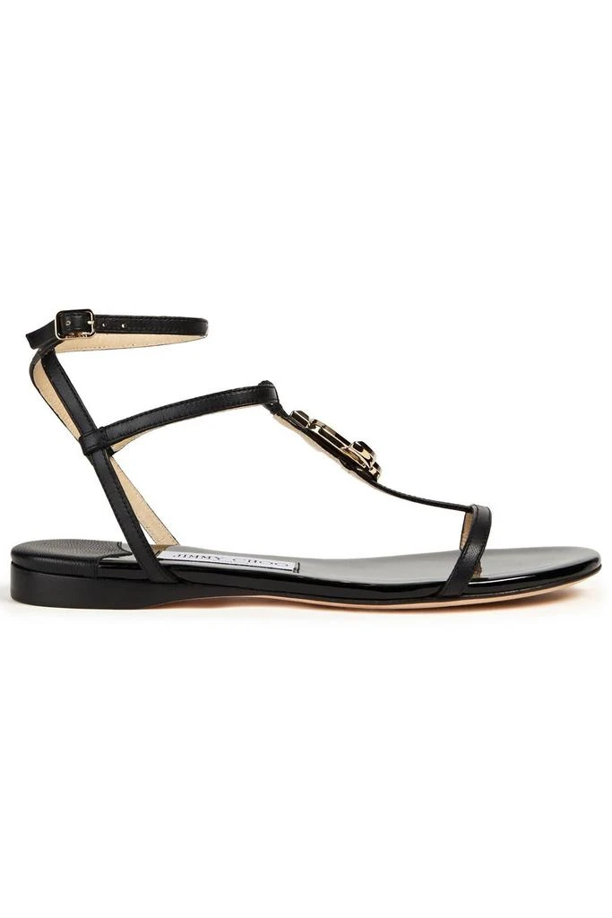 Jimmy Choo Alodie embellished leather sandals 1