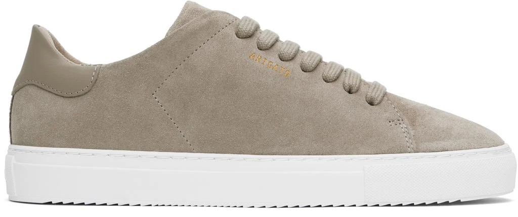 Axel Arigato Taupe Clean 90 Suede Sneakers 1