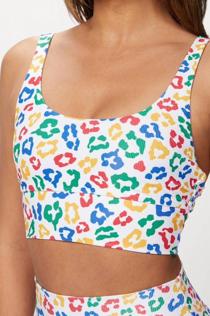 Beach Riot Leah Top In Primary Leopard