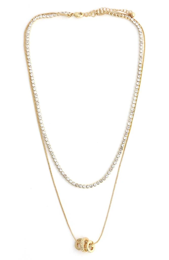 Panacea Tennis
Barrel Pendant Layered Necklace