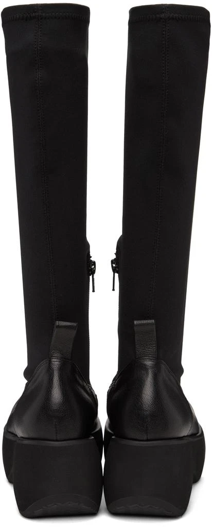 OPEN YY Black Sock Knee-High Boots 2