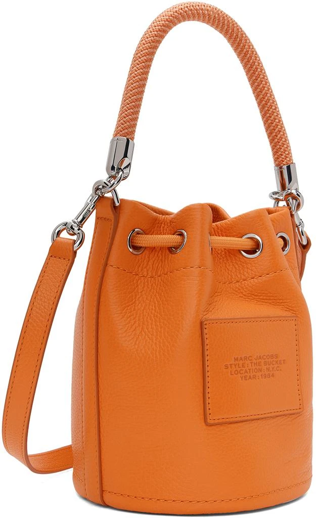 Marc Jacobs Orange 'The Leather Bucket' Bag 3