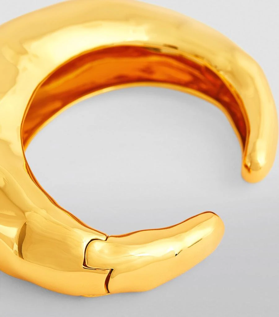 Alexis Bittar Gold-Plated Molten Hinge Cuff Bracelet 3