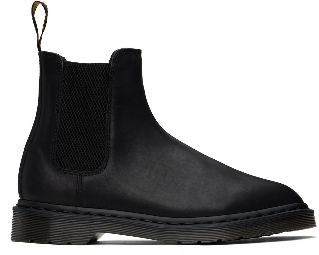 Shop Black Graeme Analine Leather Chelsea Boots on Sale at