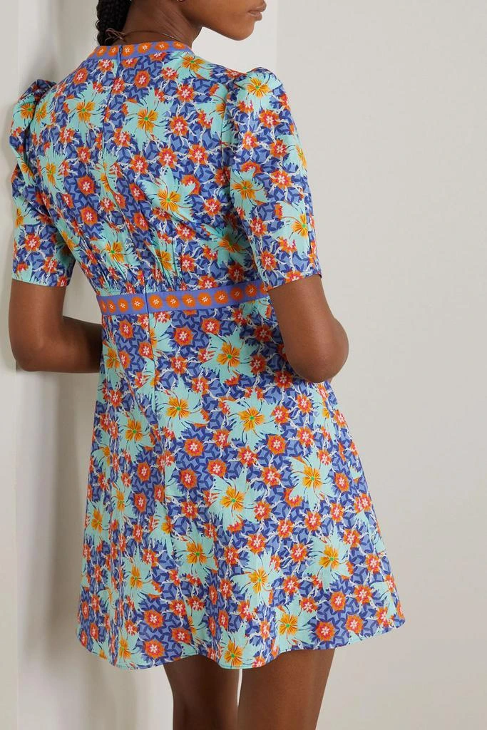 Saloni Tabitha floral-print cotton-poplin mini dress 3