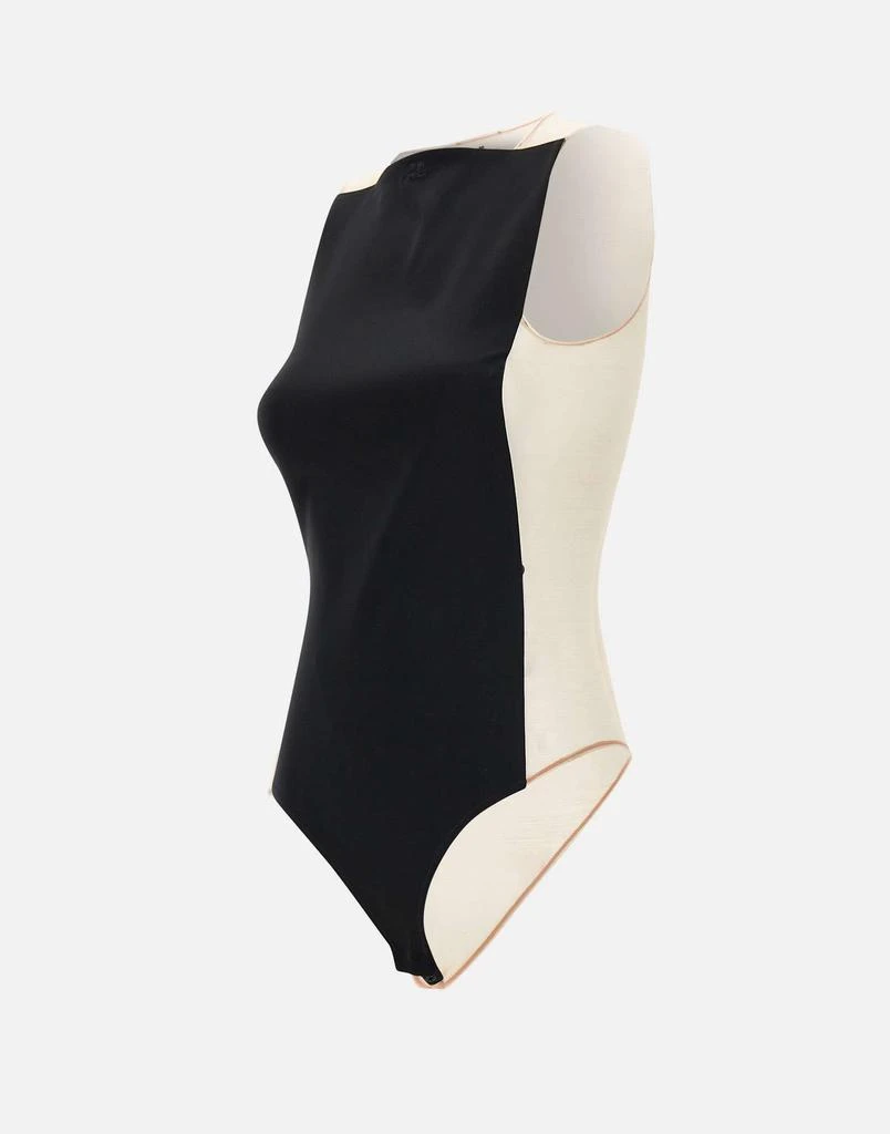 courreges "Illusion Satin Bodysuit" 4