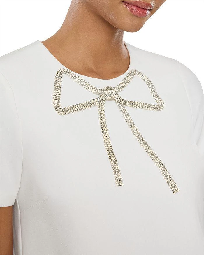 Likely Marullo Bow Embellished Feather Mini Dress 2