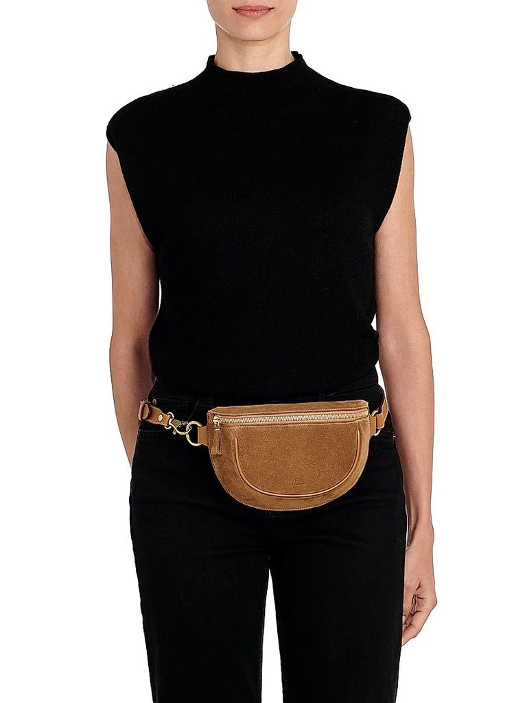 Il Bisonte Oliveta Suede Adjustable Belt Bag 2