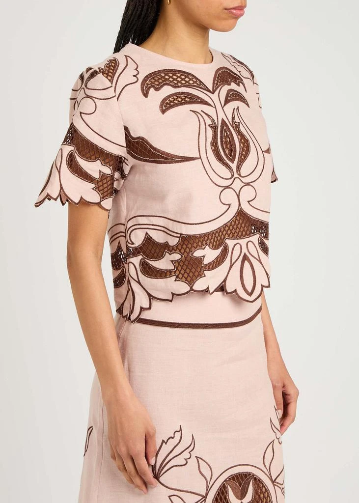 LUG VON SIGA Dakota embroidered linen top 2