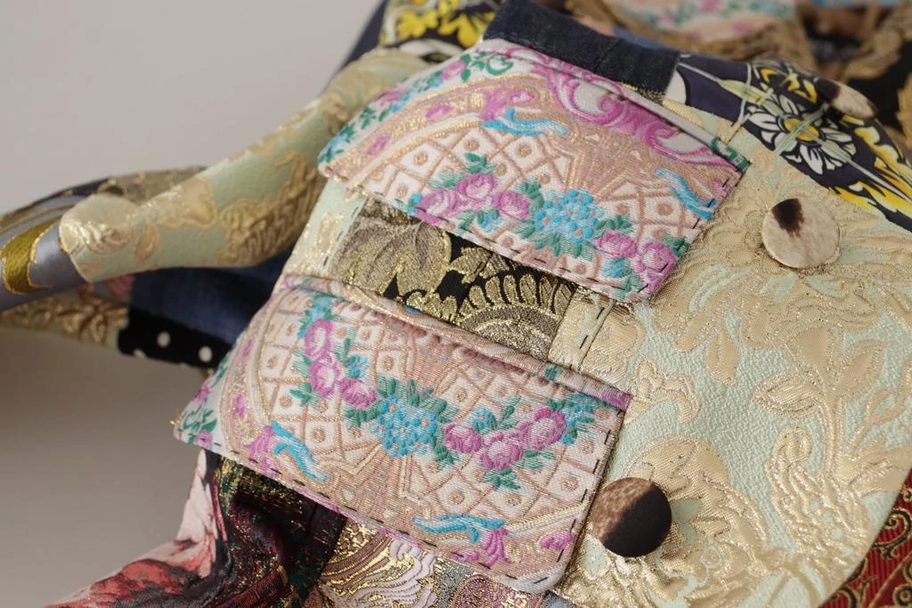 Dolce & Gabbana Dolce & Gabbana Multicolor Double-Breasted Patchwork Jacquard Blazer Jacket 8