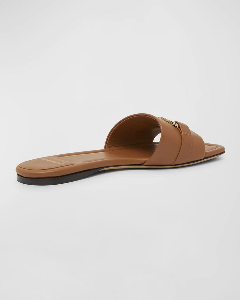 Salvatore Ferragamo Leah Gancini Bit Leather Slide Sandals 3