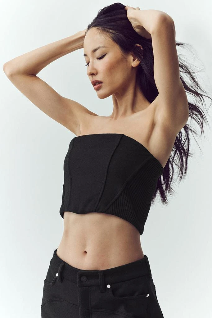 Alo Wool Blend Nightcap Corset Top - Cafe Au Lait 3