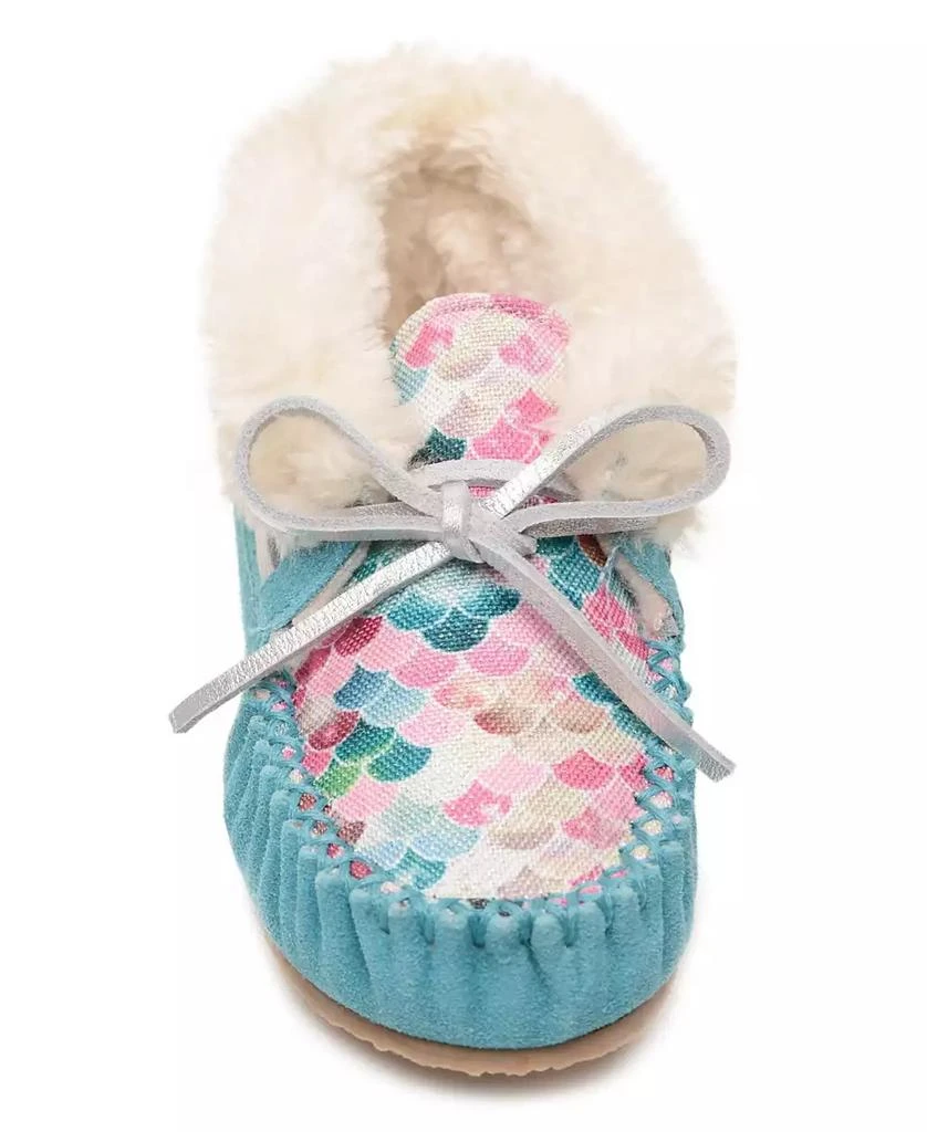 Minnetonka Little and Big Girls Charley Moccasin Slippers 4