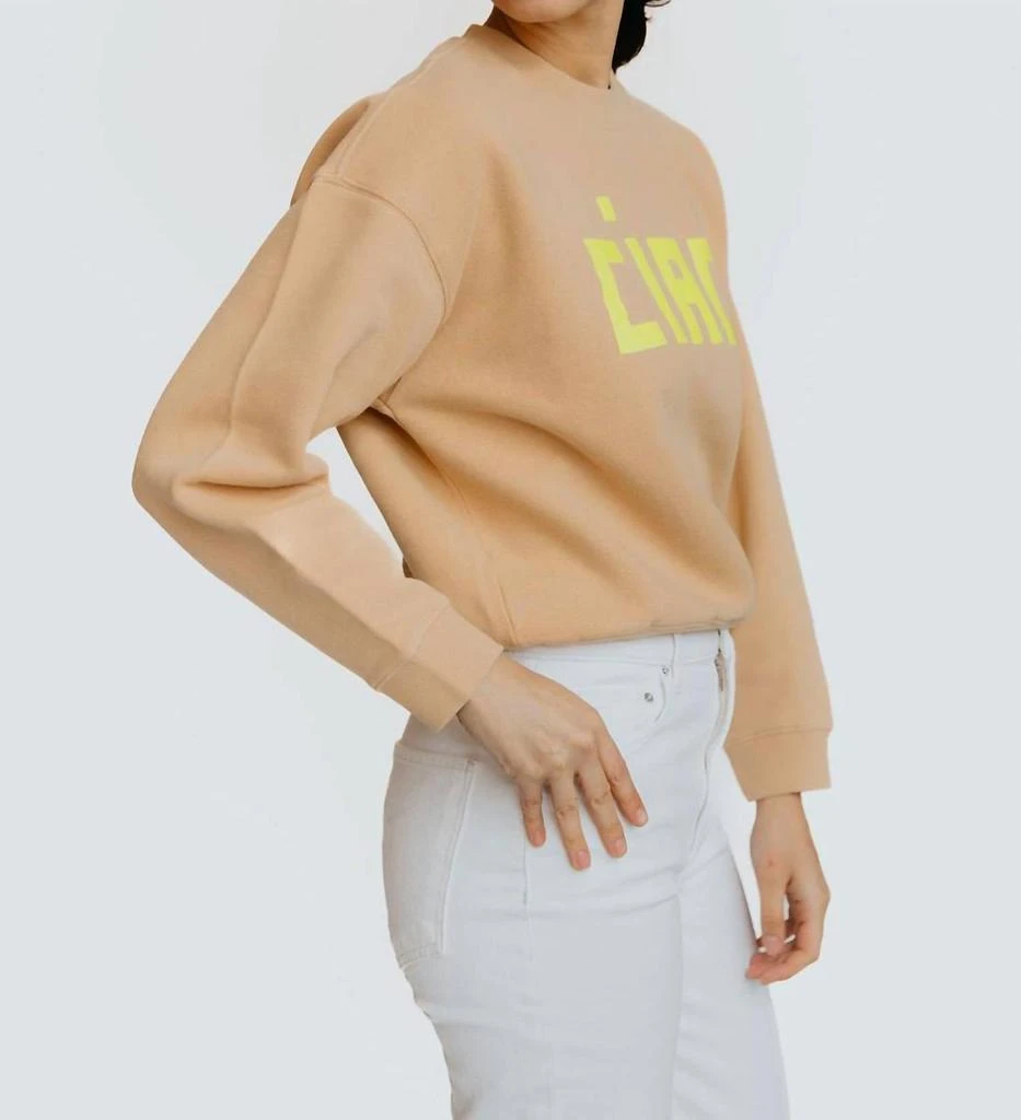 Clare V Ciao Sweatshirt In Beige 3