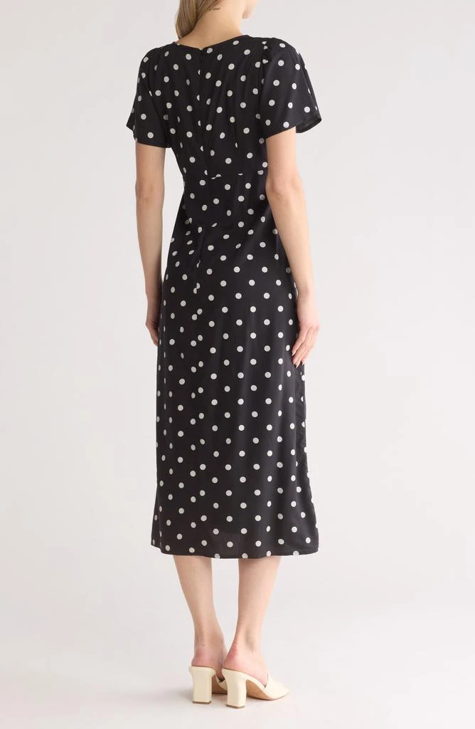 Madewell Polka Dot Flutter Sleeve Dress 2