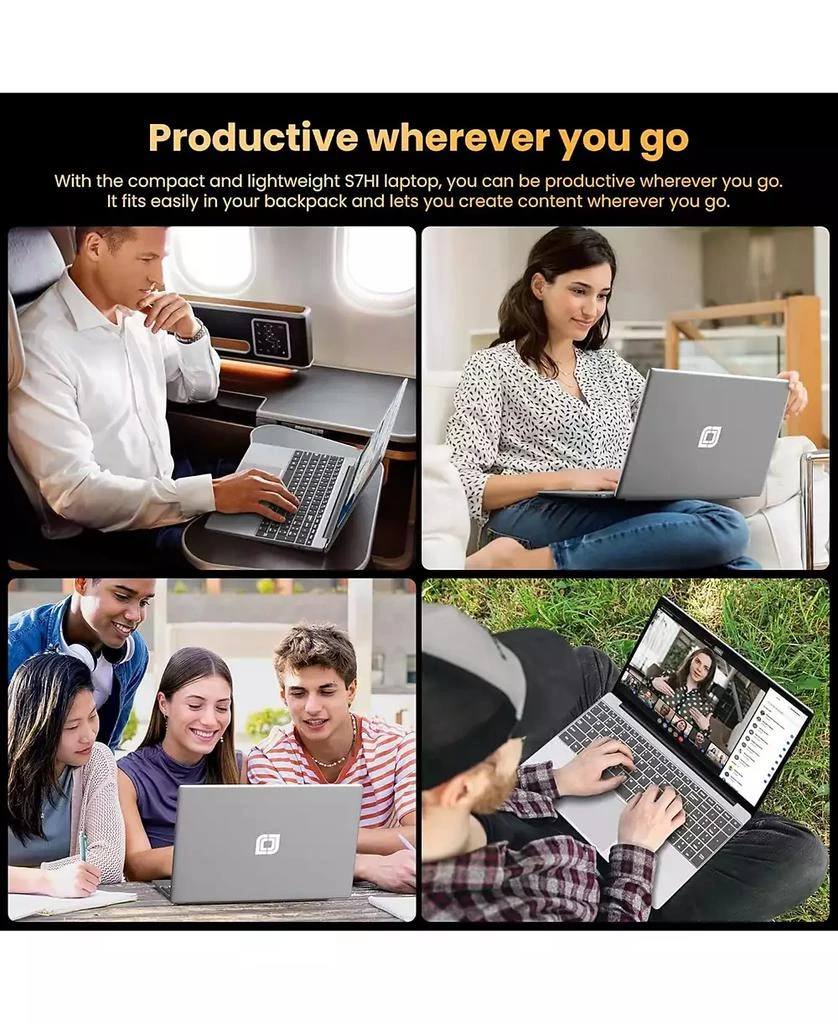 KUU Laptop, 12GB RAM 640GB ROM, Office 365-1 Year 5305U Processor, 15.6 Inch Computer, FHD IPS Screen, 38Wh Battery, 2 Stereo Speakers, USB3.0  2, HDMI 8