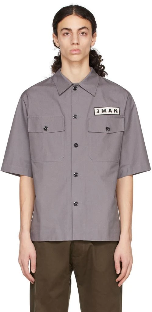 3MAN Grey Cotton Shirt 1