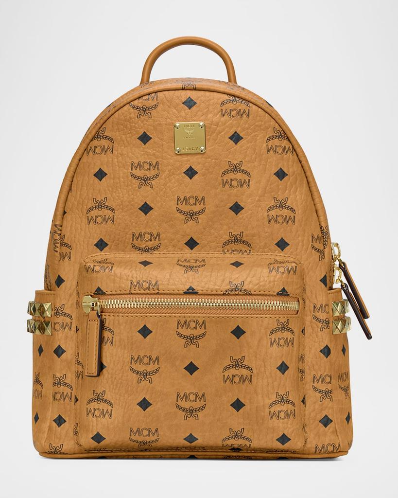 MCM Stark Visetos Small Side-Stud Backpack