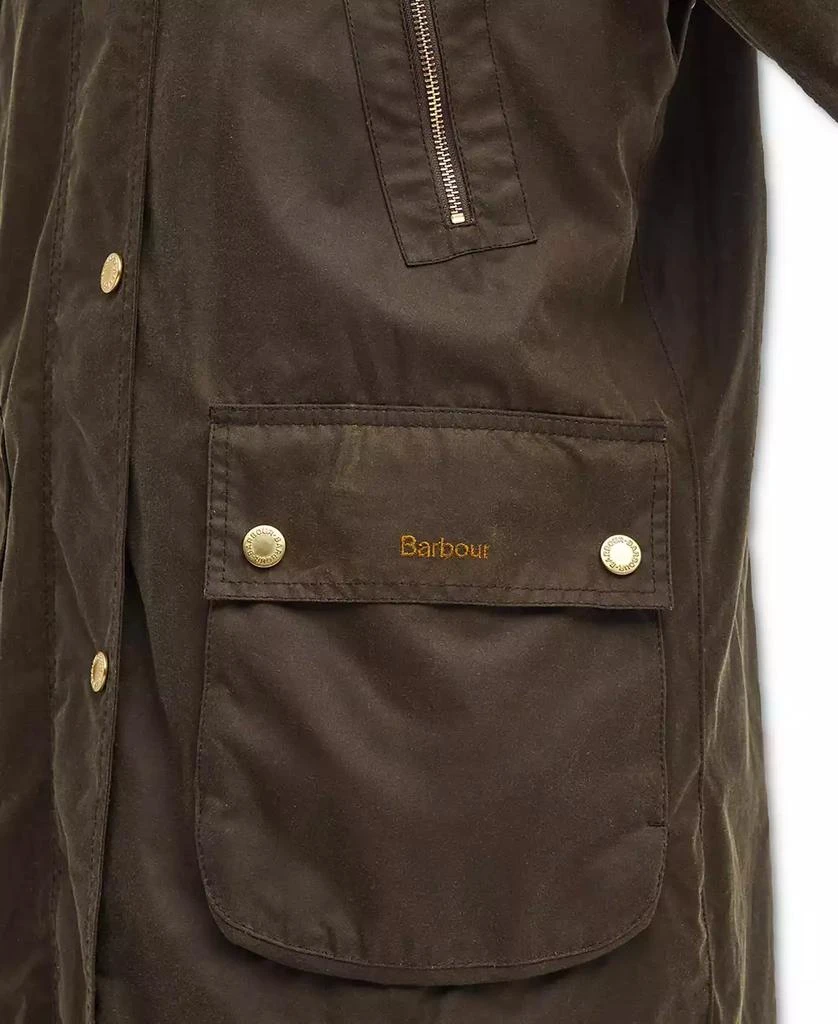 Barbour Women's Ebberston Corduroy-Collar Waxed Jacket 6