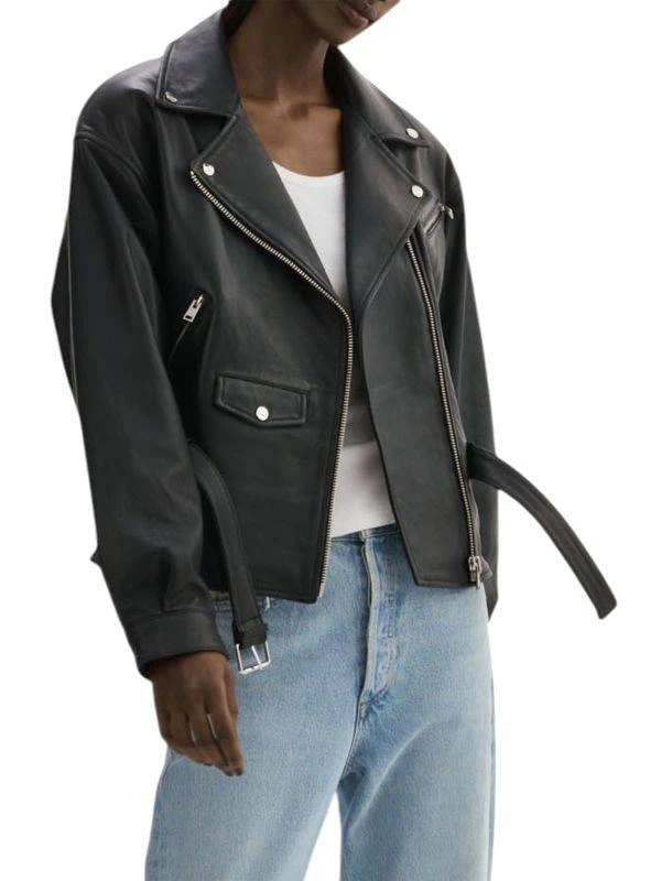 LaMarque Daniela Lambskin Leather Biker Jacket 7